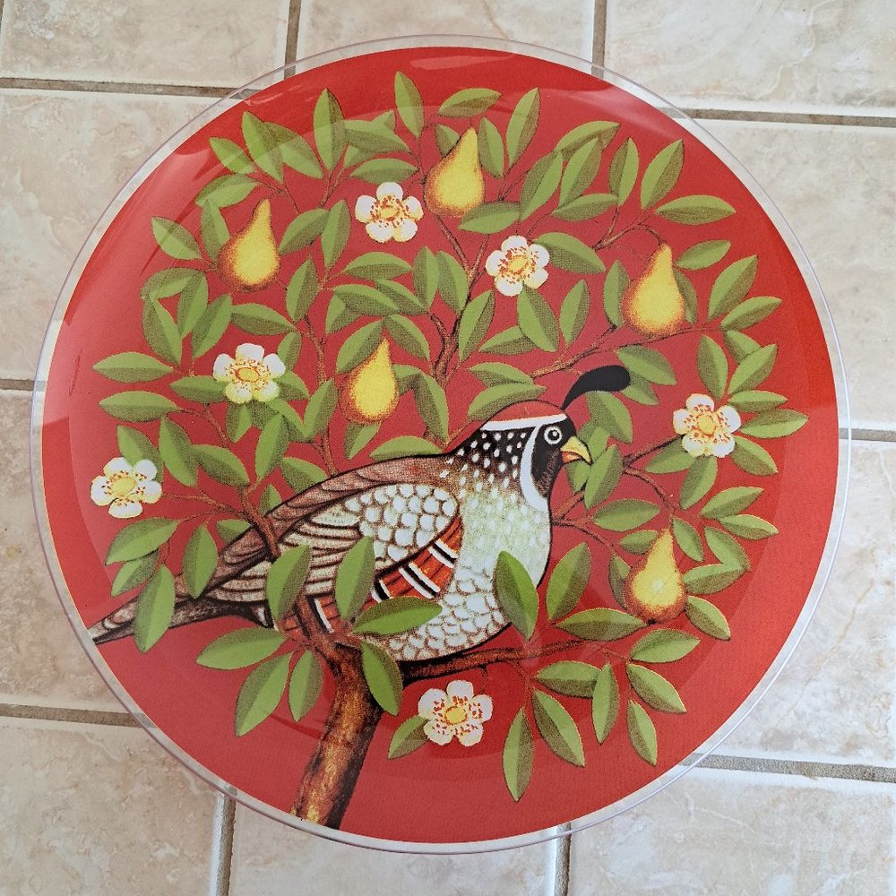 Large glass platter